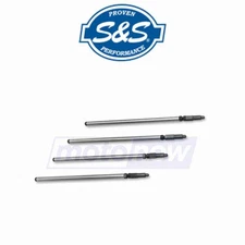S&S Cycle 930-0051 Adjustable Chromoly Pushrod Set for Engine Valve Train jc