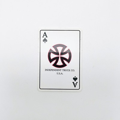 Independent Skateboard Truck Playing Card Vintage 1990's Skateboarding STICKER