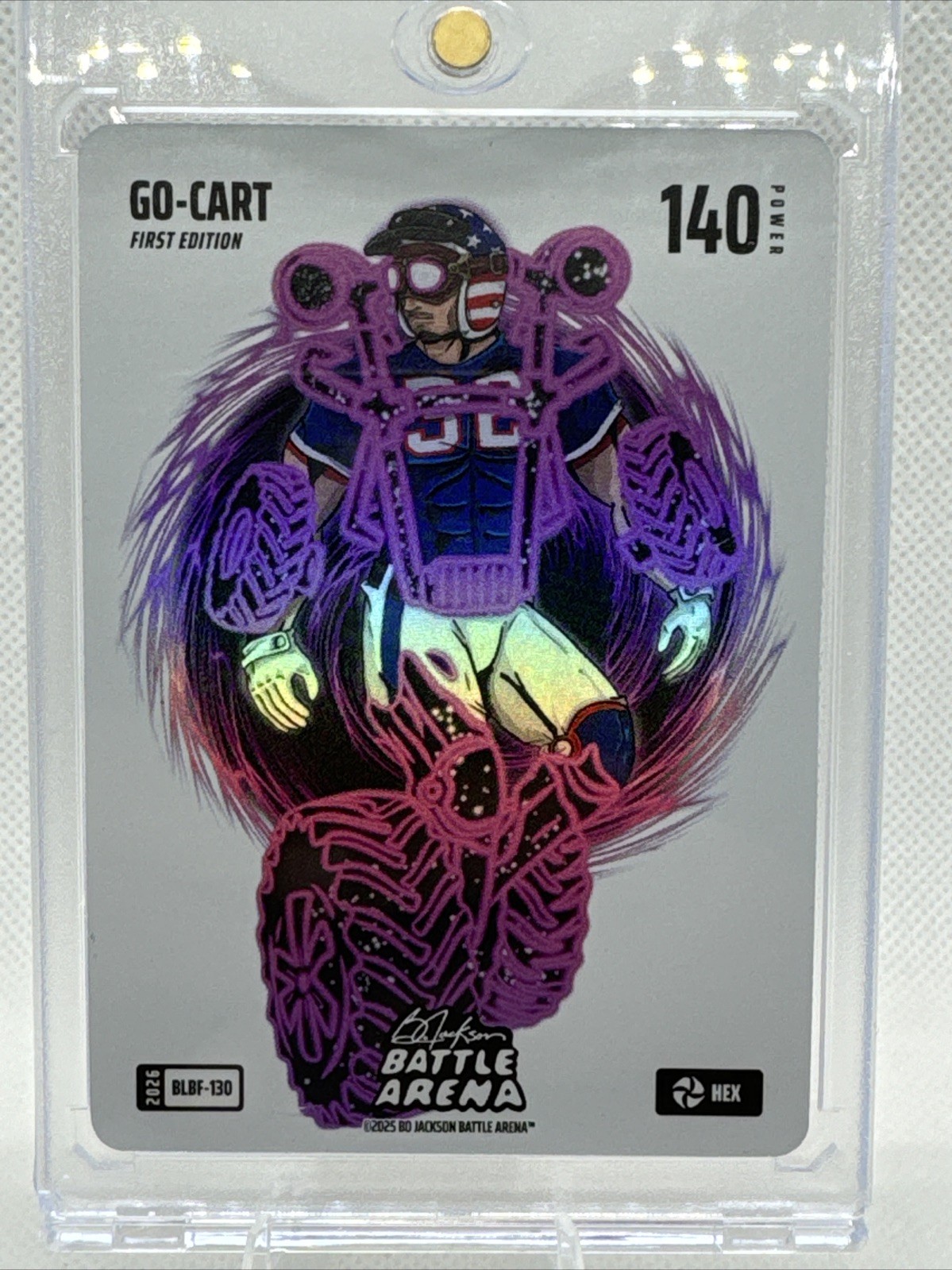 Bo Jackson Battle Arena Alpha Hex 1st Edition Go-Cart #BLBF-130 SSP Case Hit /50