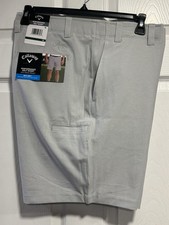 Callaway Men's Gray Golf Shorts w/ Flat Front Size 40