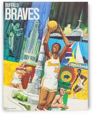 Buffalo Braves NBA Metal Sign 12x8in Vintage Basketball Art