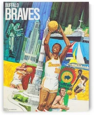 Buffalo Braves NBA Metal Sign 12x8in Vintage Basketball Art