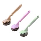  3pcs Steel Wire Ball Brush with Plastic Handle Household Kitchen Cleaning Brush