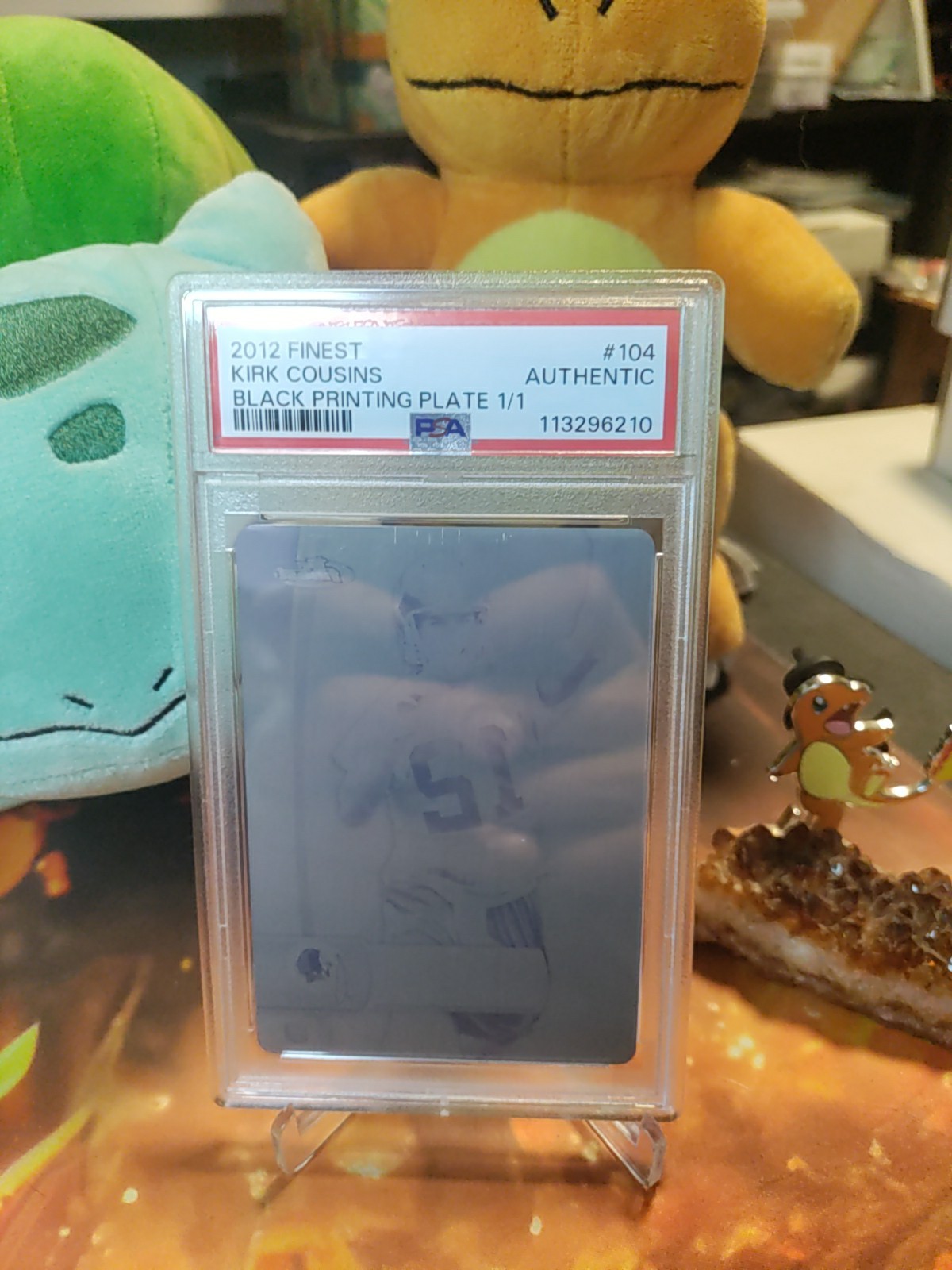 Kirk Cousins Finest #104 Black Printing Plate 1/1