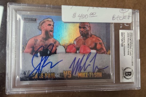 Tyson/Paul signed card. Beckett Authenticated - Picture 1 of 2