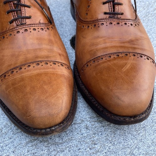 Allen Edmonds HALE Punched Cap Toe Dress Shoes 9 D - Picture 3 of 14
