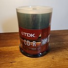 TDK Data CD-R 700MB 80 minute 100-Pack Writable Surface Blank CD-R New, Sealed 
