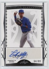 2022 Leaf Trinity Silver Foil /99 Cristian Hernandez #BA-CH2 Auto