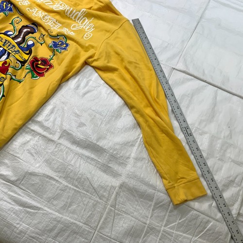 CHRISTIAN AUDIGIER Vida Y Muerte Herren Poloshirt gelb 4XL - BESCHÄDIGT VERKAUFT WIE BESEHEN - Bild 3 von 10