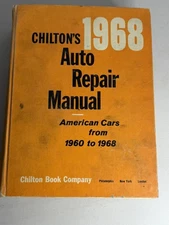 Chilton’s 5307 Auto Repair Manual American Cars From 1960-1968 RARE