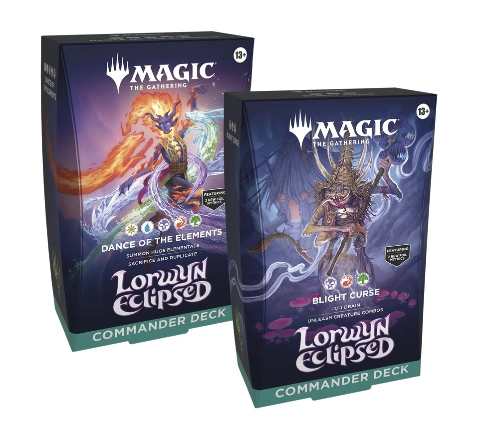 -Set of 2- Commander Decks Lorwyn Eclipsed ECL MTG PRESALE 1/23