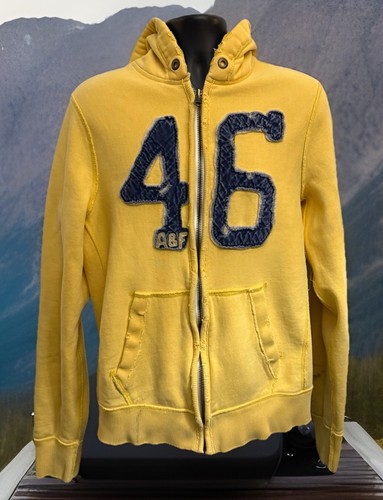 Vintage Abercrombie Fitch Hoodie Sweatshirt XL Distressed Blemish 90s Jock Football - Bild 2 von 14