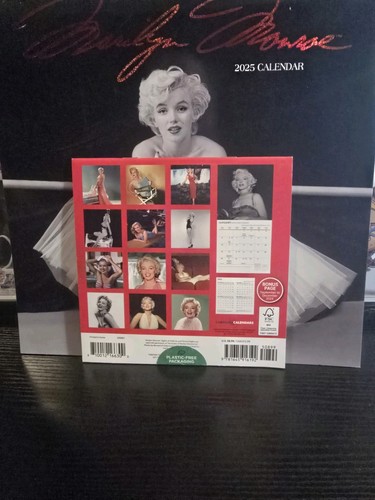 Calendario de pared 2025 Marilyn Monroe nuevo calendario de bonificación 7x14 - Imagen 4 de 4