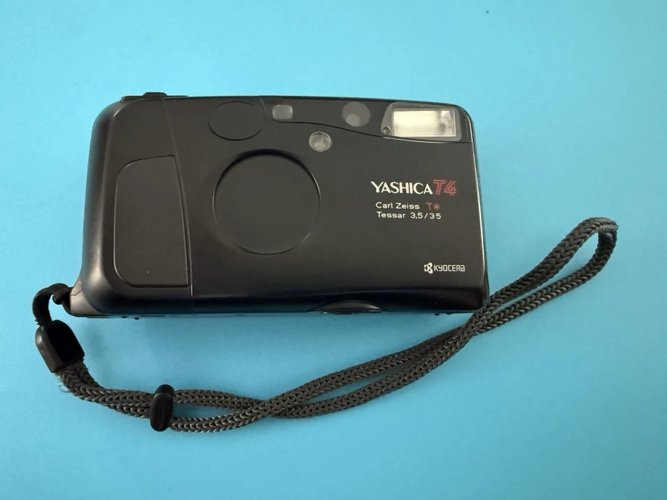 Yashica T4 35mm Film Camera Zeiss Tessar Lens *Tested READ - Image 2 of 4