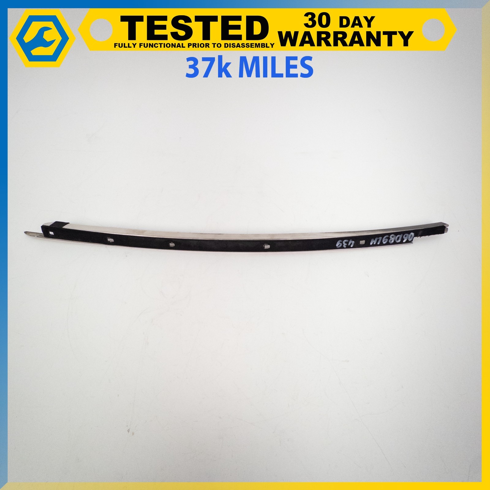 05-16 ASTON MARTIN DB9 DBS VOLANTE LEFT WINDSHIELD A PILLAR MOLDING TRIM OEM