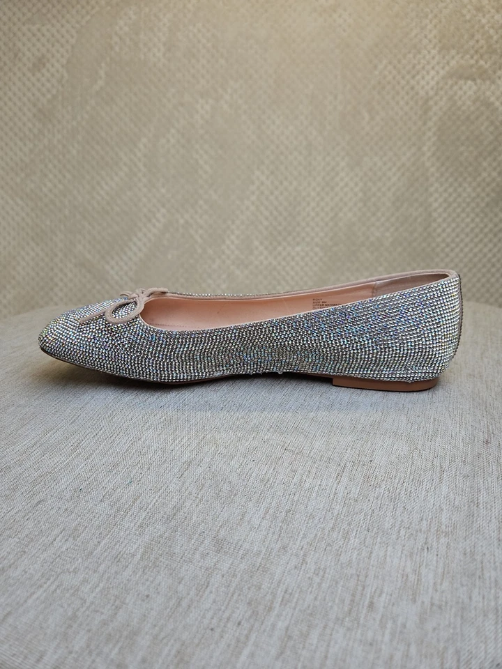 Pisos de ballet MATISSE Roxy adornados con diamantes de imitación cuadrados Puntera Talla 9 $38. Poco uso Foto 2 de 4