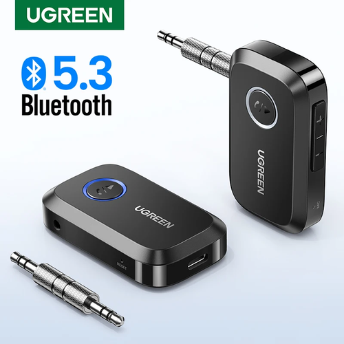 UGREEN Bluetooth 5.3 Auto Audio Empfänger 3,5 mm AUX Adapter Freisprechen - Bild 1 von 8