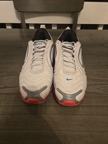 Nike Air Max 720 GS Gunsmoke & Zapatillas de correr rosa y azul talla 7y AQ3196 008 - Imagen 2 de 5