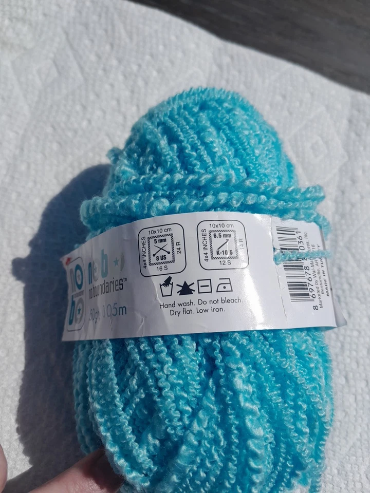 NOBO No Boundaries 50gram 100% Acrylic Bright Blue Yarn - Image 2 of 4