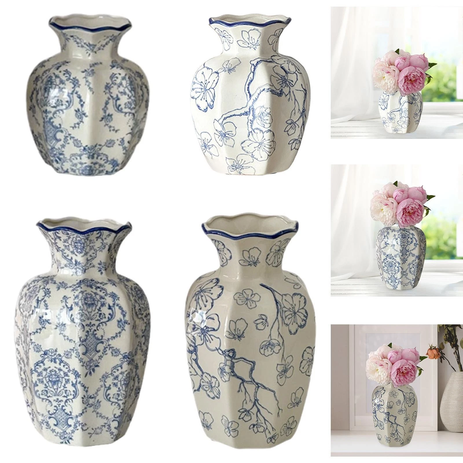 Ceramic Flower Vase Home Decor Plant Pot for Home Wedding Table Centerpieces