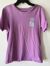 LIFE IS GOOD BREATHE Crusher  Women's "Breathe" Tee T-shirt Small