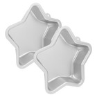 2 Pcs Nonstick Mold Star Cake Pan,Star Geburtstagskuchenform Backformen