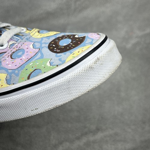Vans Canvas Low Top Doughnut Shoes M 6.5 W 8 Donut Skateboard Sneakers - Picture 8 of 8