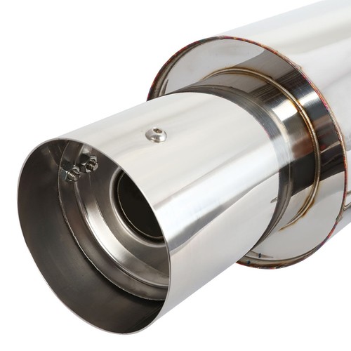 For 95-99 Eclipse/Talon DOHC 4.5" Muffler Tip SS Racing Catback Exhaust System - Picture 3 of 8