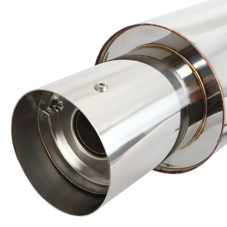 Sistema de escape para 95-99 Eclipse/Talon DOHC 4,5" punta silenciadora SS Racing Catback Foto 3 de 4