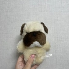 Vintage Dog Bulldog Pug Plush Toy Figurine Official