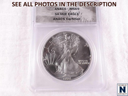NobleSpirit (ME) 1992 Eagle Silver Dollar ANACS MS69