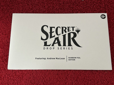 MTG Secret Lair Featuring Andrew MacLean Rainbow FOIL Sealed New Magic Gathering
