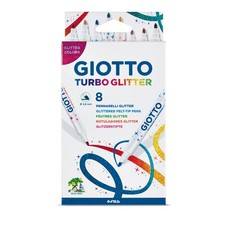 GIOTTO TURBO GLITTER Ast 8 pennarelli glitterati