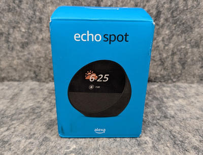 Amazon Echo Spot and Matching Stand w/ 3 Charging Ports (Black