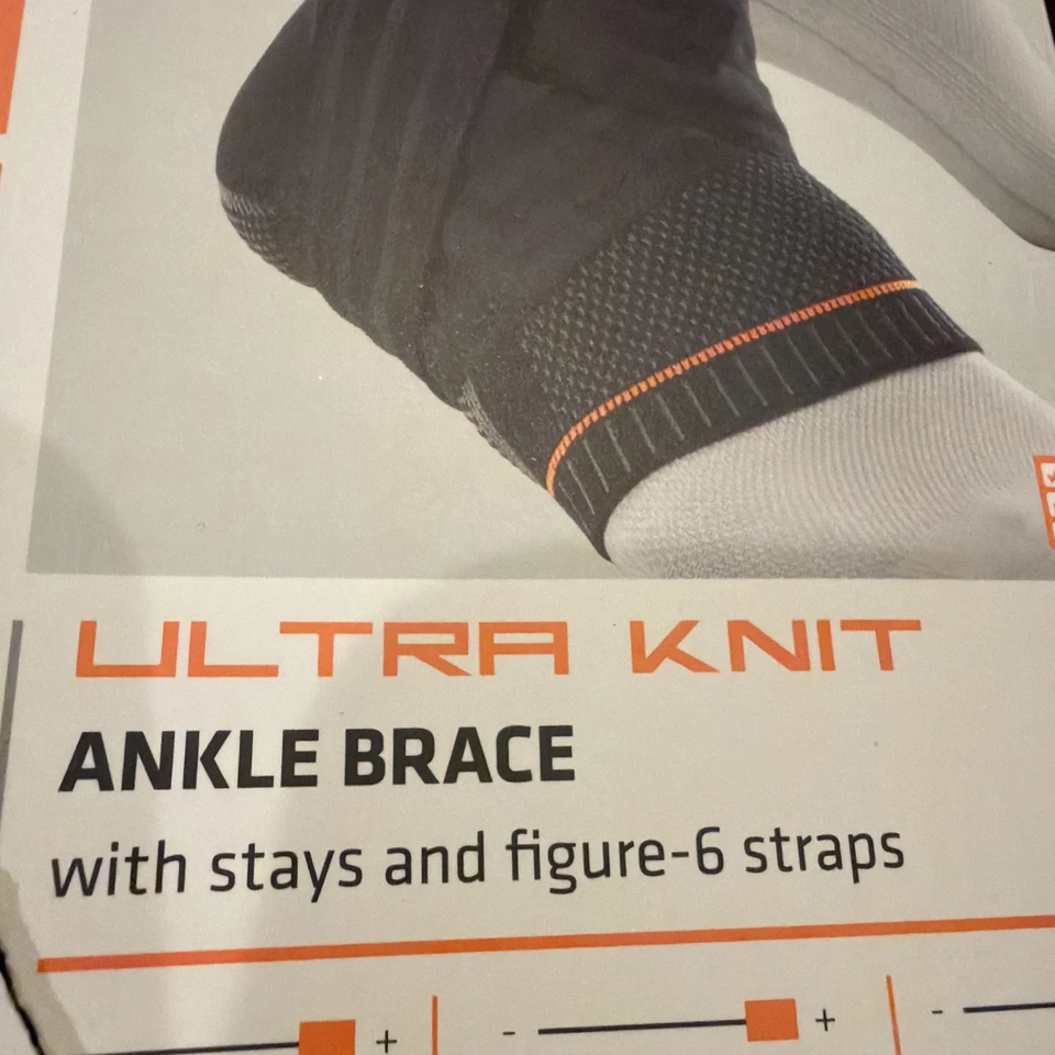 Shock Doctor ultra net ankle, brace W/stay & figure 6strap Level 3 Size m 8.5-9 - Image 2 of 4