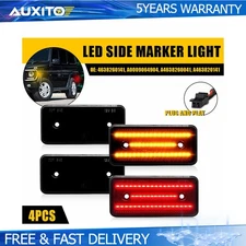 For 02-14 Benz W463 G-Class G500 G550 G55 Front & Rear LED Side Marker Light 4 D