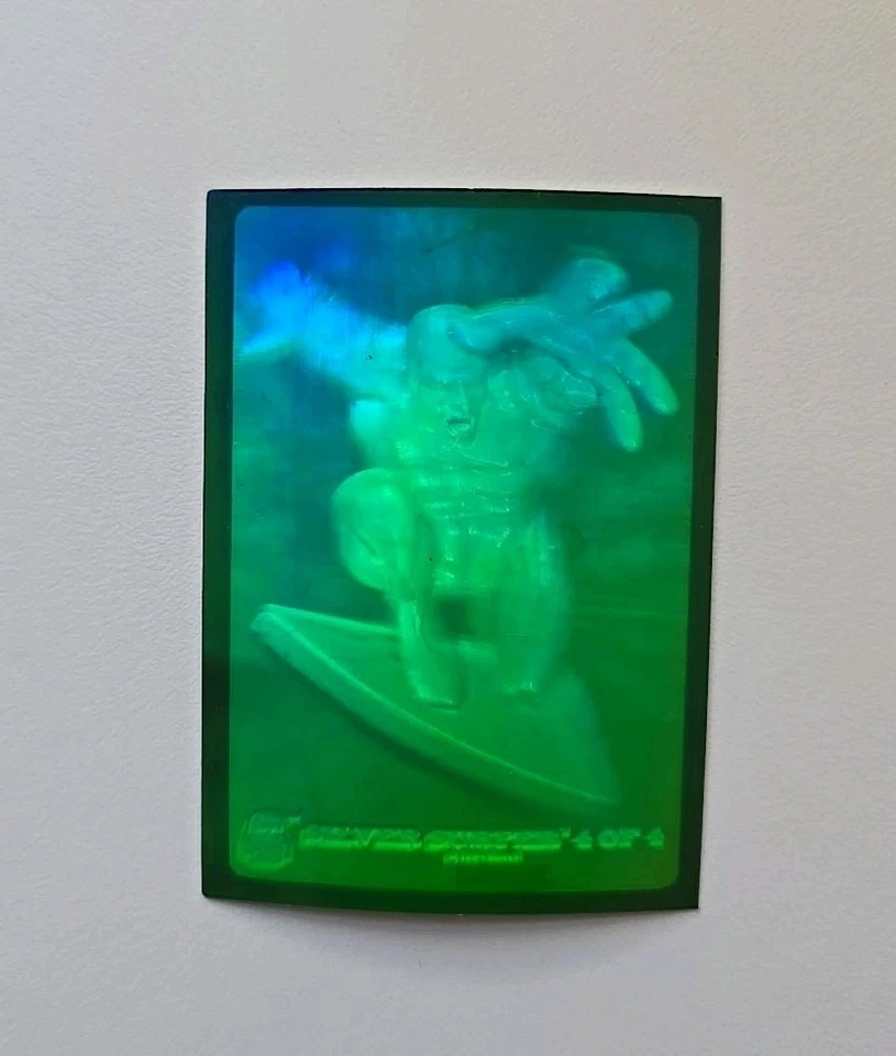 Marvel Universe Series 1994 Silver Surfer Hologram Card #1 of 4 + Free Postage - Image 2 of 4