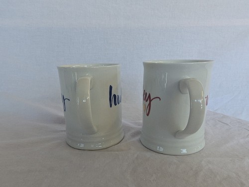 Fringe Studio Hubby & Wifey Coffee Mug Set – His & Hers Wedding Anniversary Gift - Picture 6 of 15