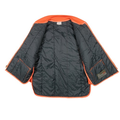 Chaleco acolchado vintage Refrigiwear para hombre grande naranja brillante garra cremallera caza - Imagen 7 de 21