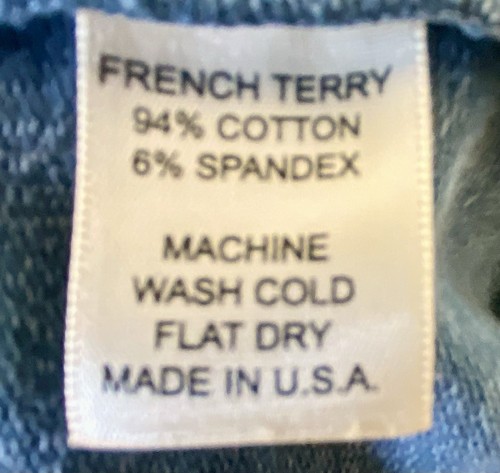 Testimony Los Angeles Gr. S blau distressed French Terry viktorianische Strickjacke - Bild 10 von 11