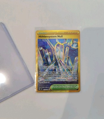 Pokemon Karte Höhlensystem Null SCR 174/142 Stellarkrone Deutsch NM  Gold Rare