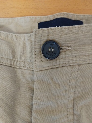Mr Marvis The Baristas Beige Chino Shorts Size Medium - Picture 3 of 12