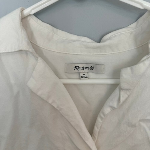 Madewell White Popover Top Style Park Women's Size Medium Short Sleeves - Bild 4 von 6