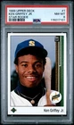 1989 UPPER DECK #1 KEN GRIFFEY JR. ROOKIE CARD SEATTLE MARINERS HOF PSA 8 NM-MT