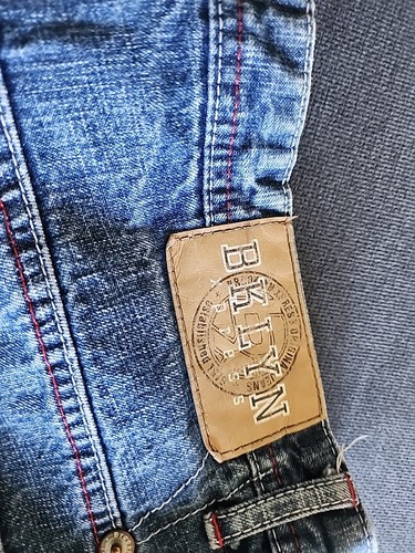 Herren Brooklyn Xpress Denim Jeans Gr. 38/34 Big & Tall Dark Wash Distressed - Bild 11 von 11