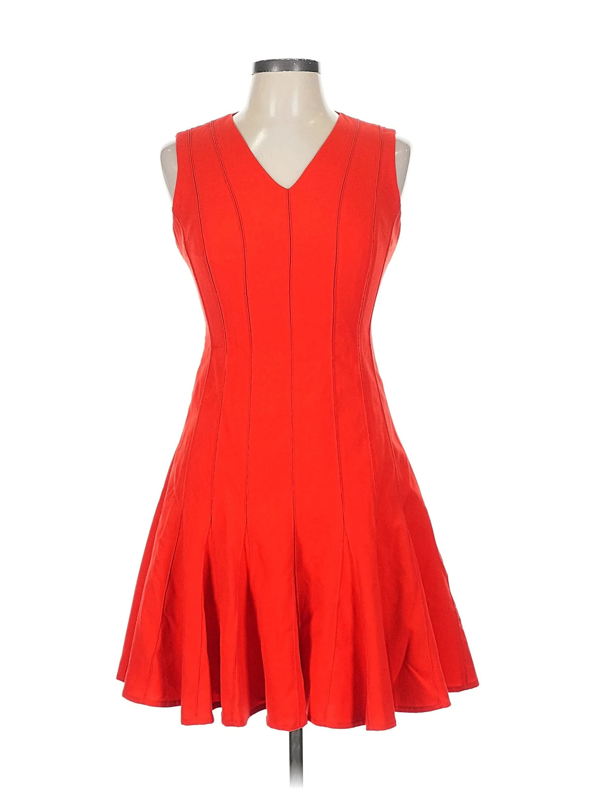 Calvin Klein Women Red Cocktail Dress 10 Petites