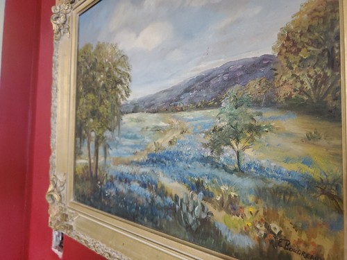 Vintage Signed Original Oil Bluebonnet Painting-TX Hill Country Impressionism - Picture 22 of 24