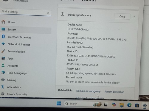 HP EliteBook 840 G5 14" i7- 8550U 1.80GHz 16GB DDR Ram 256GB SSD M.2 WIN 11 PRO - Photo 2/13