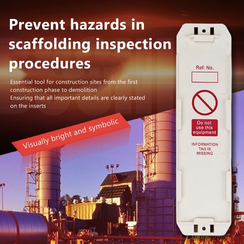 10Pcs Scaffold Status Holder Plastic For Safety Inspection Do Not Use - Picture 4 of 22