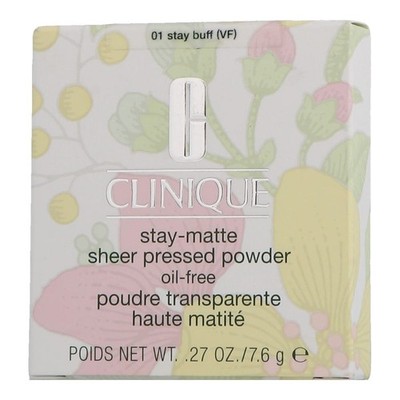 Clinique Stay-Matte Sheer Pressed Powder Classic 01 Stay Buff 7,6g